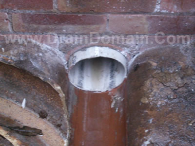 drain liner insitu